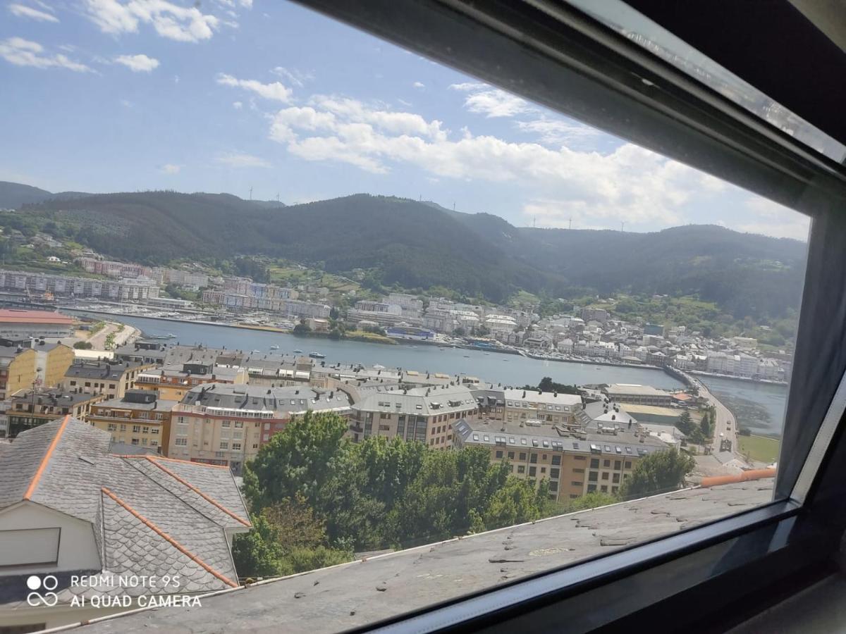 Ático con maravillosas vistas Viveiro Exterior foto